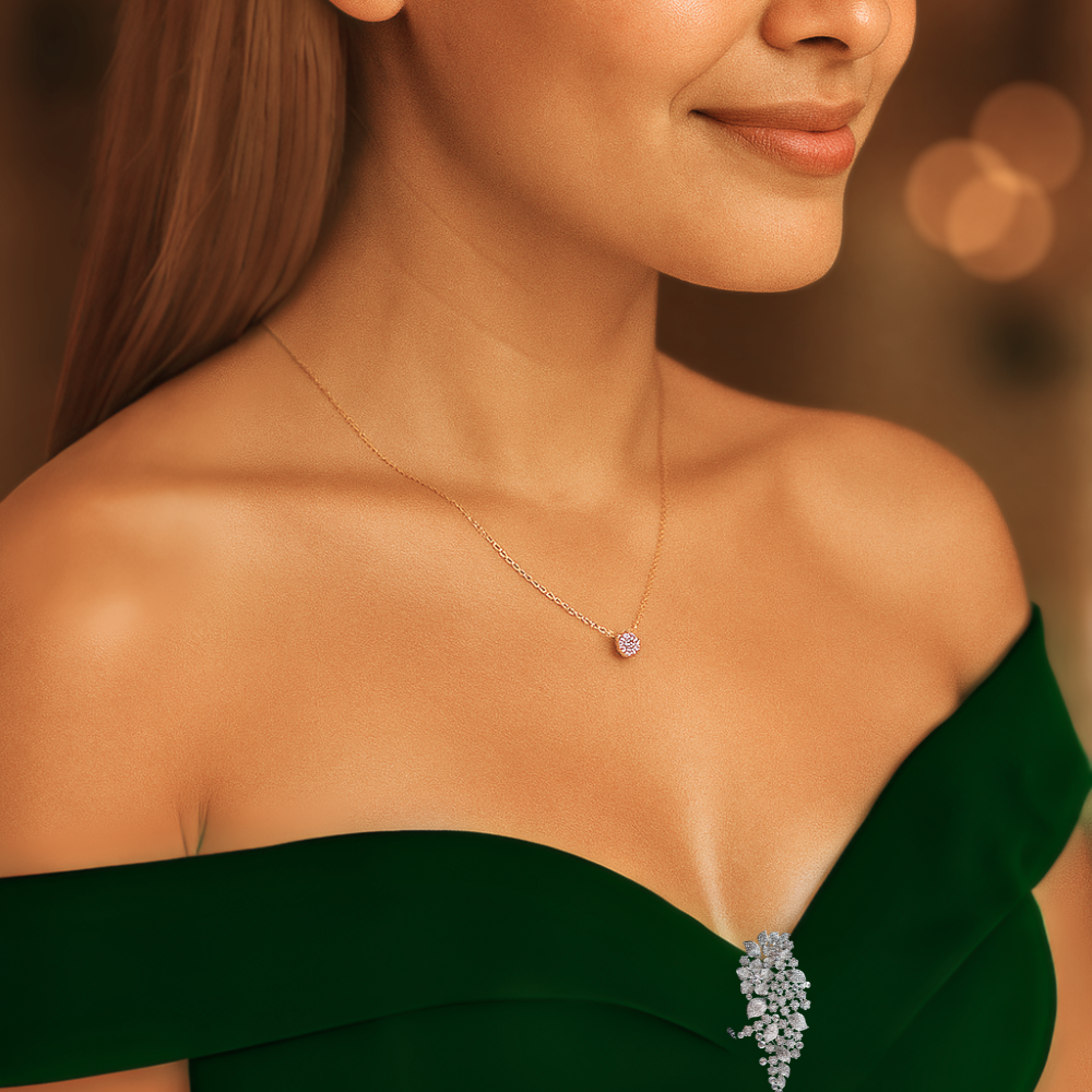 Glanz Zirkon | Einfach glänzende Zirkon Schlüsselbandkette