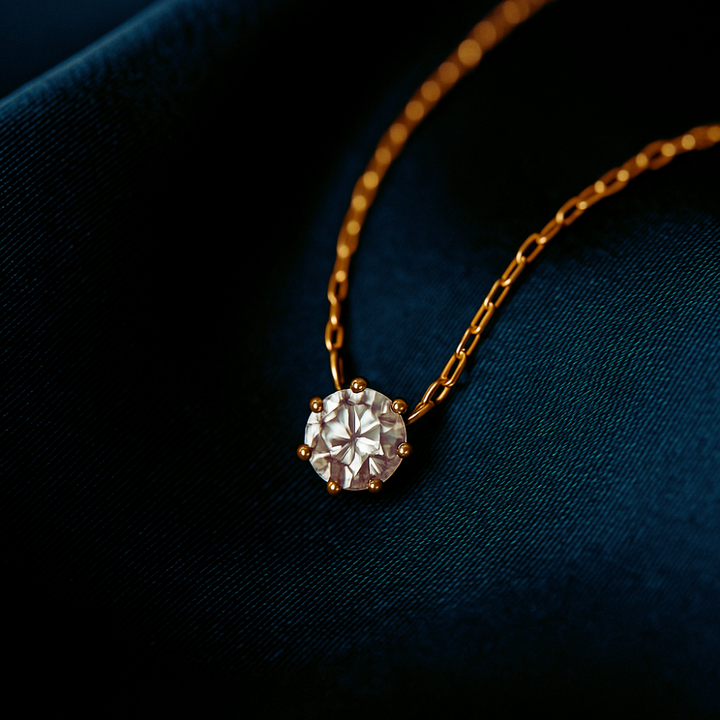 Glanz Zirkon | Einfach glänzende Zirkon Schlüsselbandkette