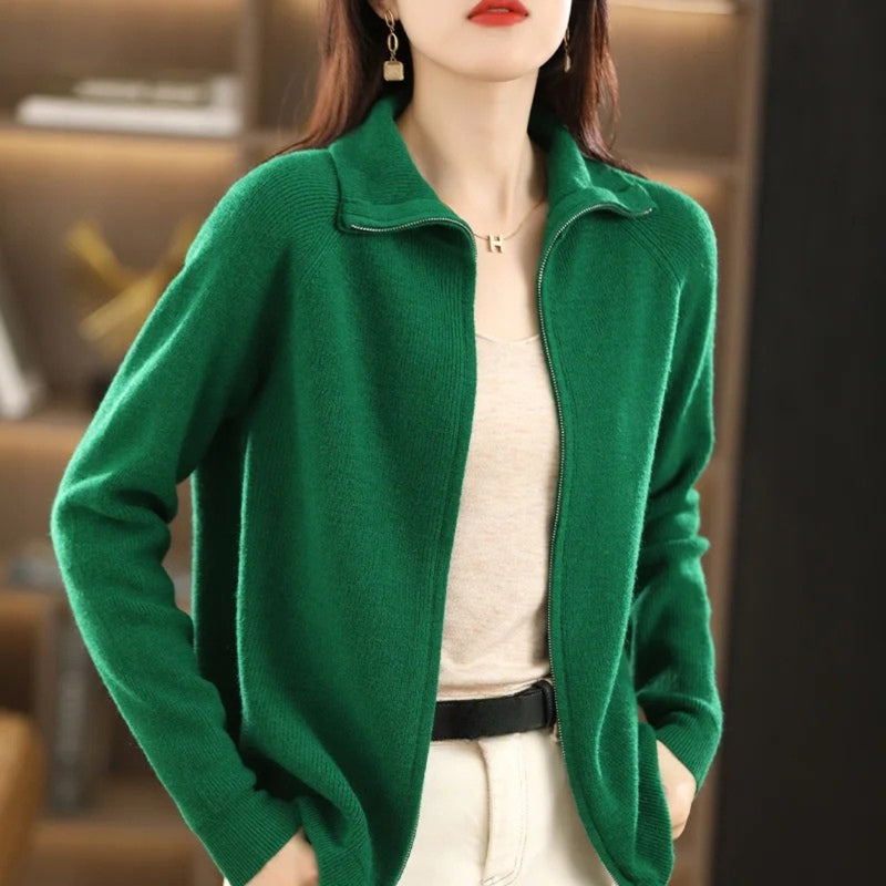 Damenjacke mit Doppelreißverschluss – Celeste