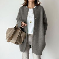 Lange Ärmel Damen Cardigan mit Taschen – Liora