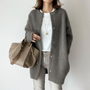 Lange Ärmel Damen Cardigan mit Taschen – Liora