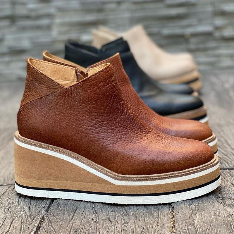 Bequeme Plateau-Stiefeletten - Mira Herbstzauber