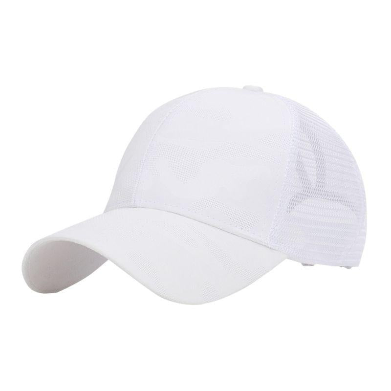 Trendige Damen Baseballcap mit Zopfloch & Klettverschluss – Leona