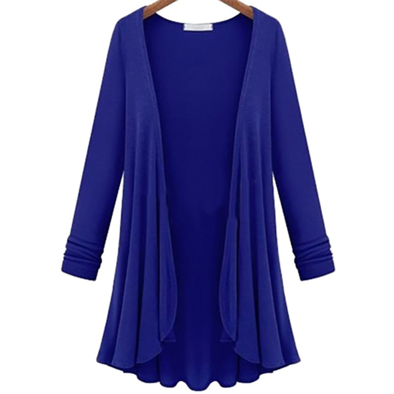 Damen-Cardigan mit Rüschen – Herbstzauber Elena