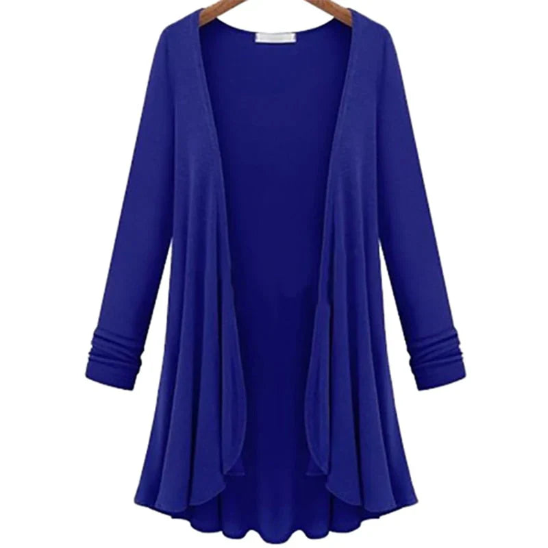 Damen Strick-Cardigan mit Rüschen – Chiara Herbstzauber