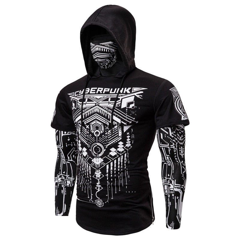 Herren-Hoodie mit integrierter Skull-Maske – Herbst-Edition ShadowX