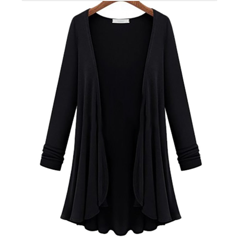 Damen-Cardigan mit Rüschen – Herbstzauber Elena