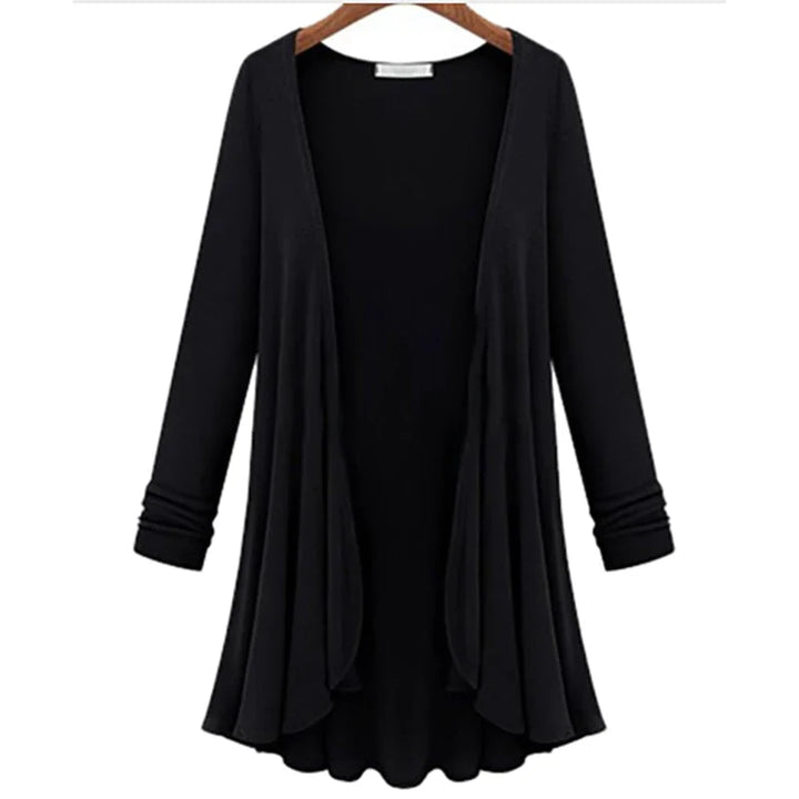 Damen Strick-Cardigan mit Rüschen – Chiara Herbstzauber