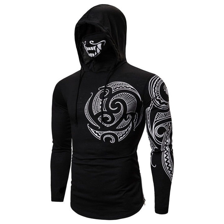 Herren-Hoodie mit integrierter Skull-Maske – Herbst-Edition ShadowX