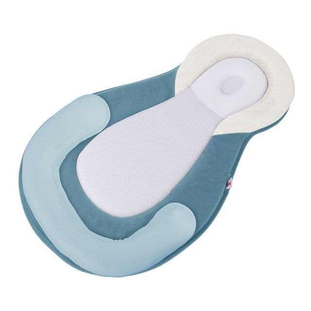 Ergonomisches tragbares Babybett mit Kopfstütze gegen Plattkopf – Schlafcocon