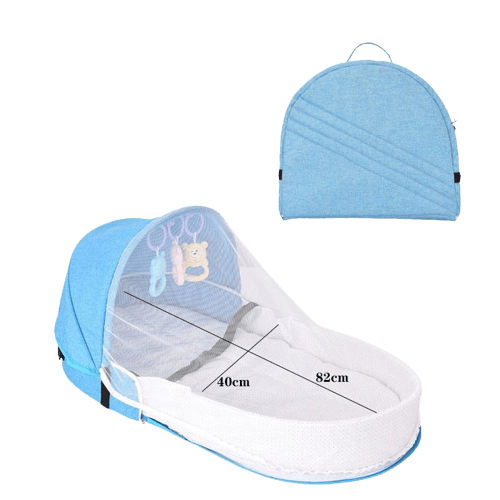 Faltbares & tragbares Babynest mit Moskitonetz – Schlafinsel Cosina