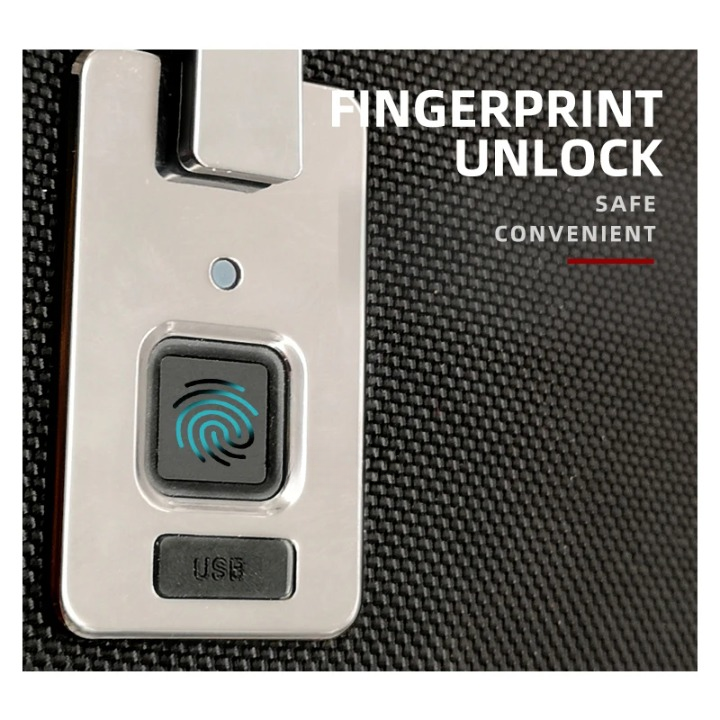 Intelligenter Fingerabdruck-Schloss Business-Reiserucksack – Diebstahlsicheres USB-Lade-Design