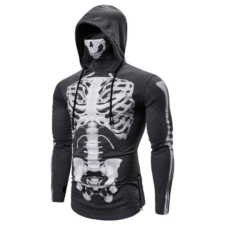 Herren-Hoodie mit integrierter Skull-Maske – Herbst-Edition ShadowX