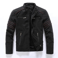 Herren-Bikerjacke mit Stehkragen – Rafael Herbstedition