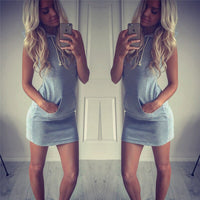 Trendy Ärmelloses Mini-Sommerkleid mit Twist-Detail – Liora