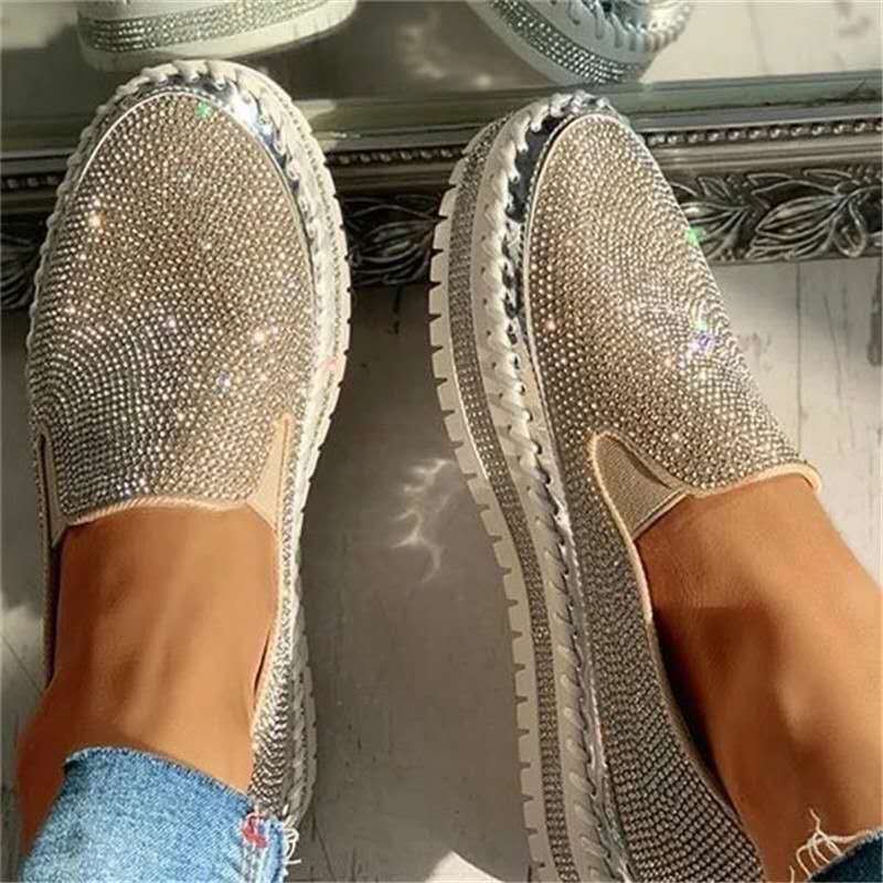 Glitzernde Damen Loafer mit Komfortsohle – Teyla