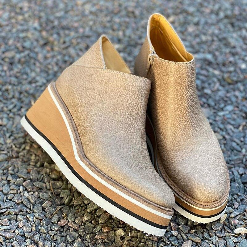 Bequeme Plateau-Stiefeletten - Mira Herbstzauber