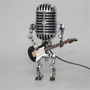 Dekorative Mikrofon-Roboterlampe mit Gitarre – Max