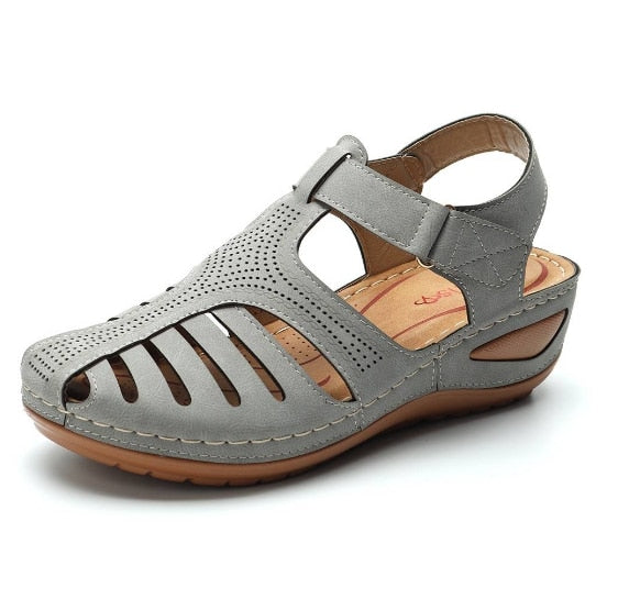 Leren orthopädische Damensandalen – Elin