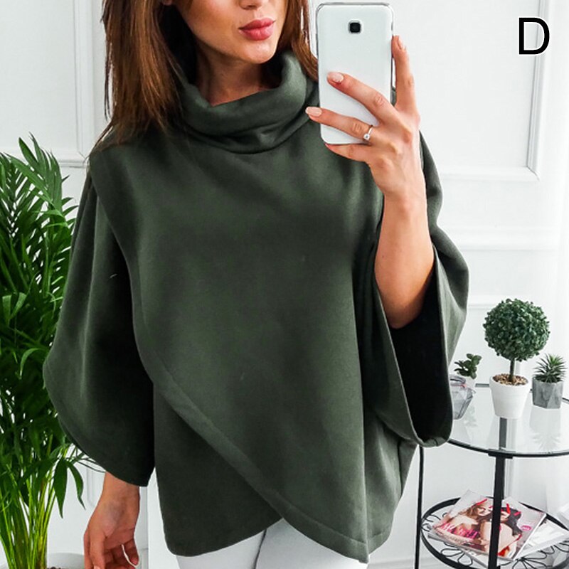 Asymmetrischer Damen Rollkragenpullover – Herbstzauber Mara