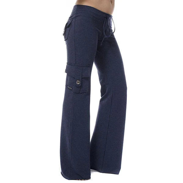 Damen Bootcut Cargo Hose mit Taschen – Isabella Herbstedition