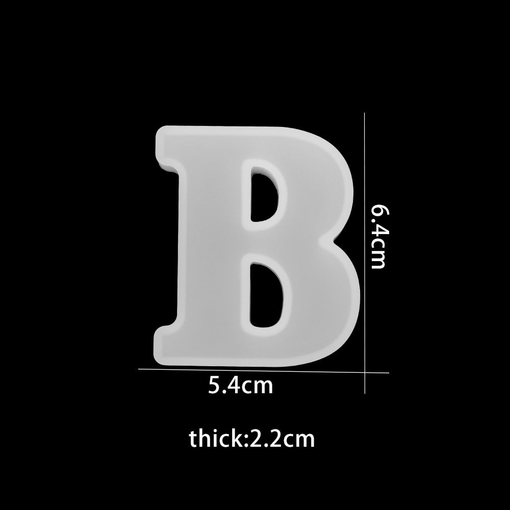 3D Silikonform zum Gießen von Schokoladenbuchstaben – BackSpaß (1+1 Gratis)
