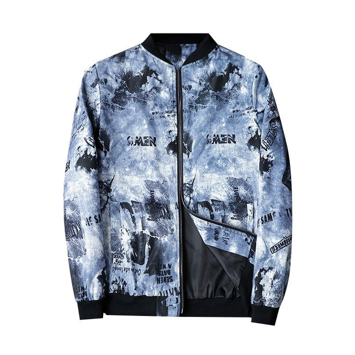 Herbstliche Bedruckte Herren-Bomberjacke - Enzo