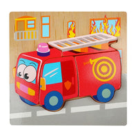 Montessori Lernpuzzle aus Holz – FarbenFreude (1+1 Gratis)