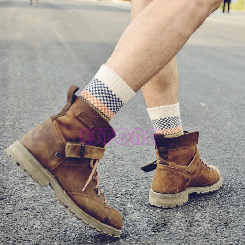 4er-Set Vintage-Herbstsocken – Nordlicht