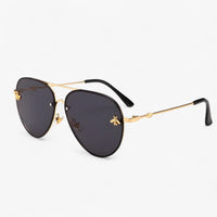 Vintage Piloten-Sonnenbrille mit Bienen-Detail – Halcyon