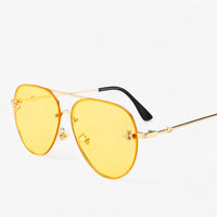 Vintage Piloten-Sonnenbrille mit Bienen-Detail – Halcyon