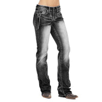 Damen-Bootcut-Jeans mit Flaggen-Details – Madison