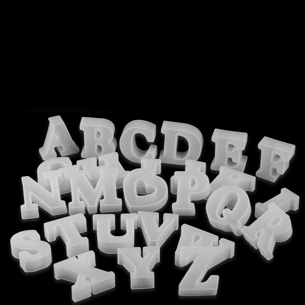 3D Silikonform zum Gießen von Schokoladenbuchstaben – BackSpaß (1+1 Gratis)