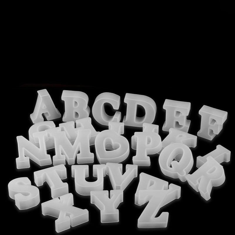 3D Silikonform zum Gießen von Schokoladenbuchstaben – BackSpaß (1+1 Gratis)