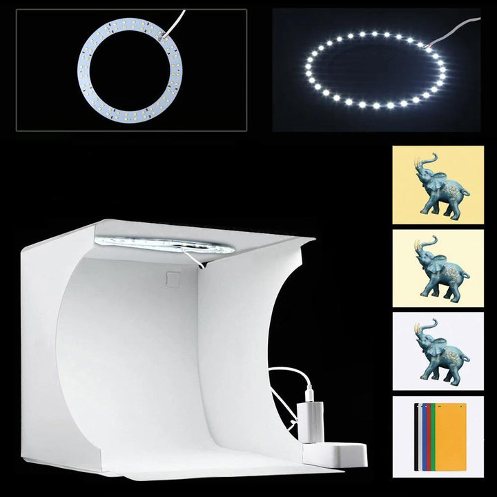 Tragbares Fotostudio mit LED-Beleuchtung – LumiCube