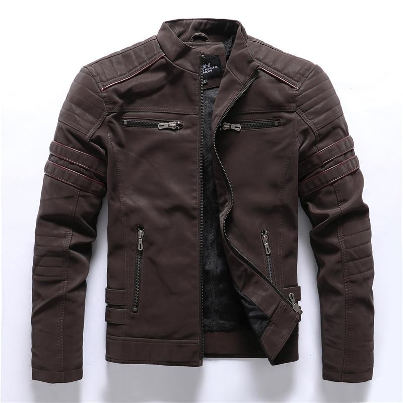 Herren-Bikerjacke mit Stehkragen – Rafael Herbstedition