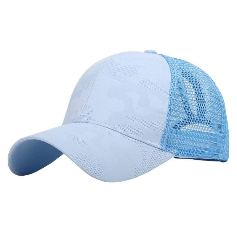 Trendige Damen Baseballcap mit Zopfloch & Klettverschluss – Leona