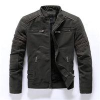 Herren-Bikerjacke mit Stehkragen – Rafael Herbstedition