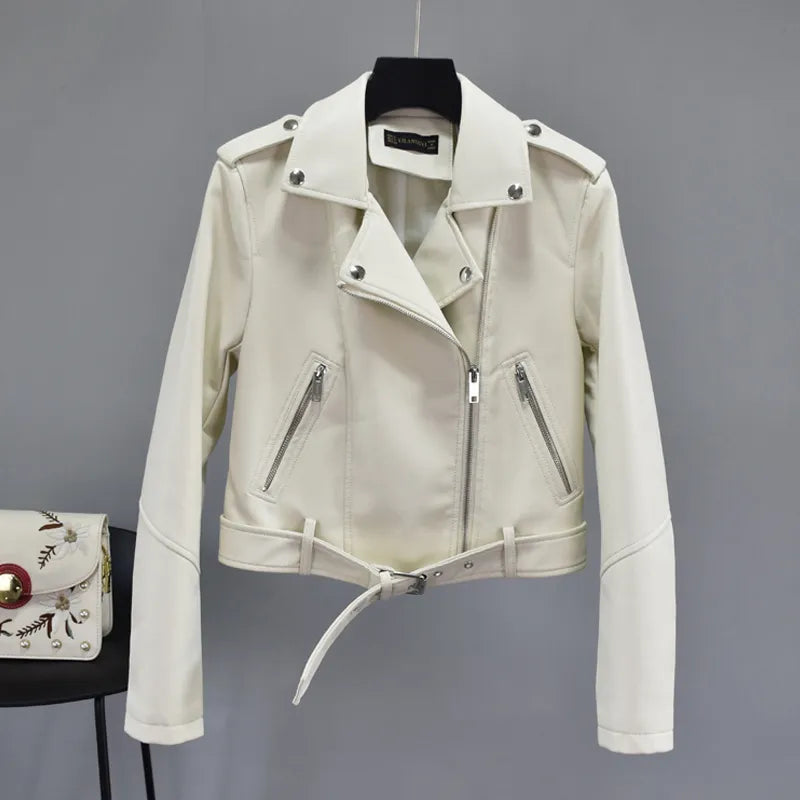 Vegane Damen Lederjacke – Alivra Herbstedition