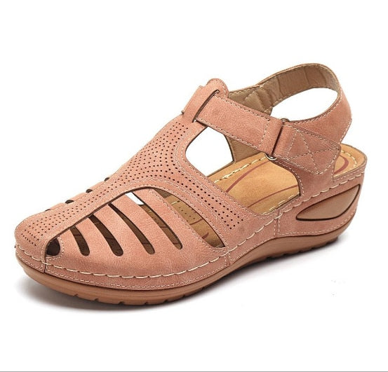 Leren orthopädische Damensandalen – Elin