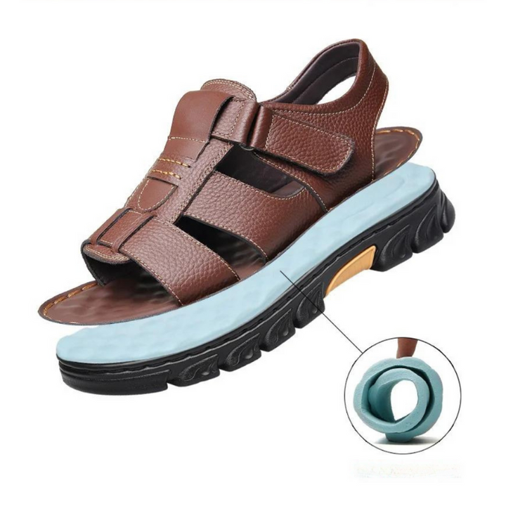 Orthopädische Leder-Herrensandalen – Thijs
