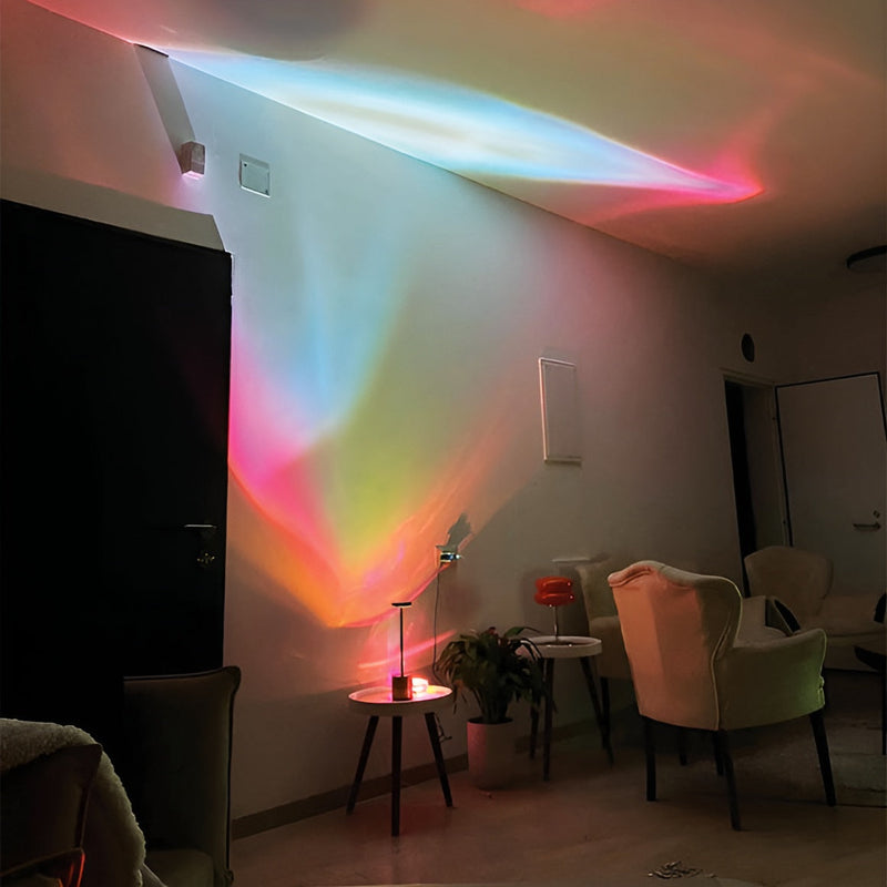 Prismatische Projektionslampe mit LED – Lunara