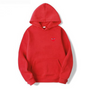 Roter Damen-Hoodie mit Kapuze, Baumwolle, Herz-Design, modisch, bequem, Freizeitkleidung.