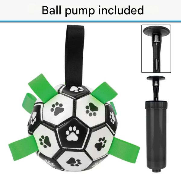 Nachhaltiger Hundesportball mit Griffen – TugBounce