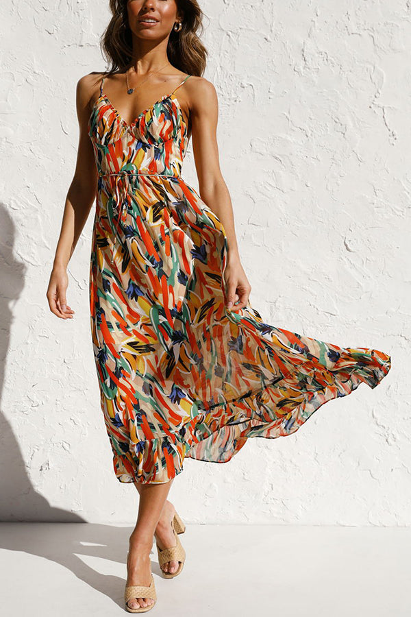 Maxi Sommerkleid Damen Luftig Tailliert Leichtes Kleid Urlaub maxi-sommerkleid-damen-luftig-tailliert-leichtes-kleid-urlaub