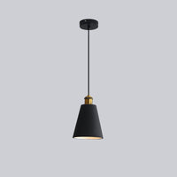 Schwarze Pendelleuchte, Metall, modern, minimalistisch, Innenbeleuchtung, Wohnzimmerlampe.