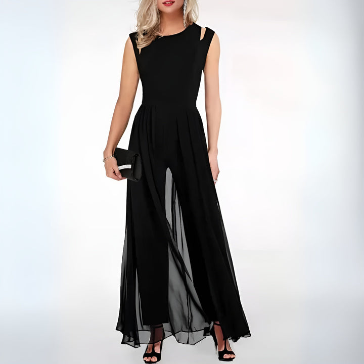 Eleganter Leinen-Jumpsuit für Damen – Sofia im herbstlichen Stil