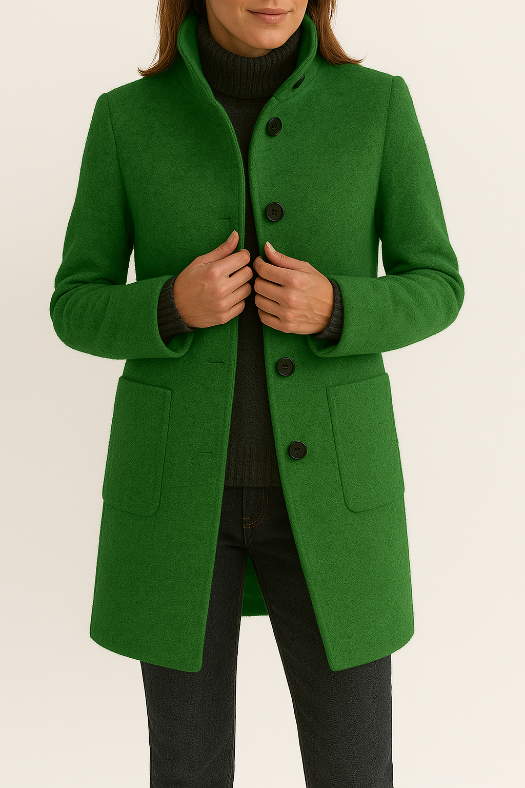 Winterlicher Damen Wollmantel – Isabella