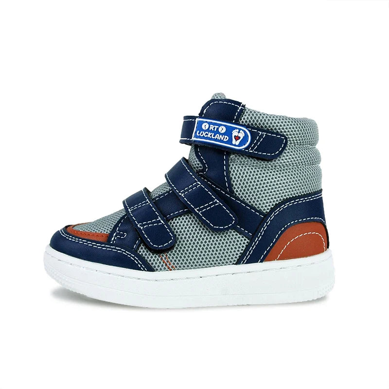 Kinder Orthopädische Lederschuhe mit Klettverschluss – Milo