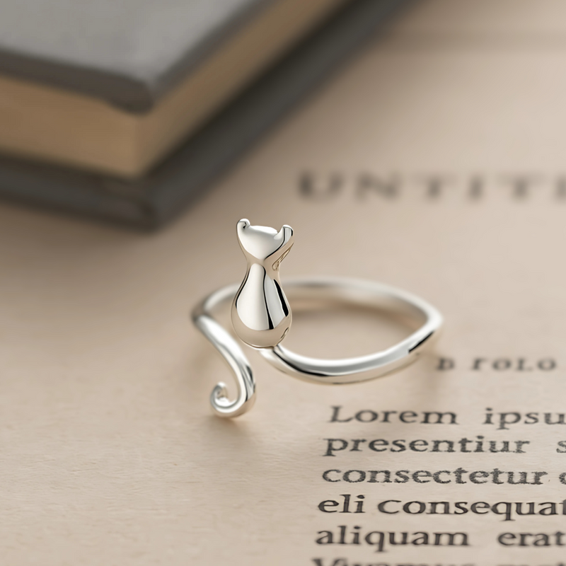 Katturring | Der Silberring der Mitternachtskatze